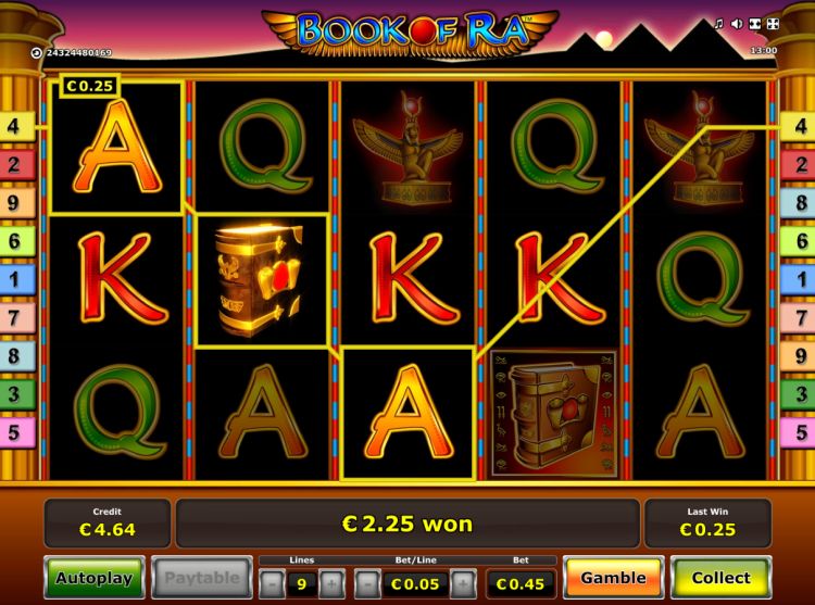 casino slot games book of ra sizzling hot
